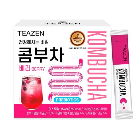 티젠 콤부차 베리, 5g, 50개