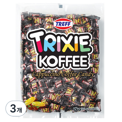 TRIXIE 카푸치노 커피 캔디, 2kg, 3개