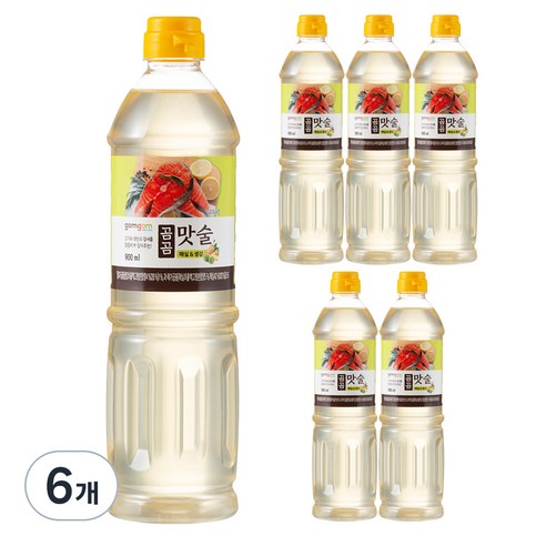 곰곰 맛술 매실&생강, 900ml, 6개