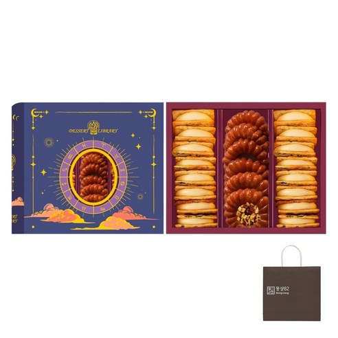 몽샹82 디저트라이브러리 투게더B 선물세트+쇼핑백, 569g, 1개
