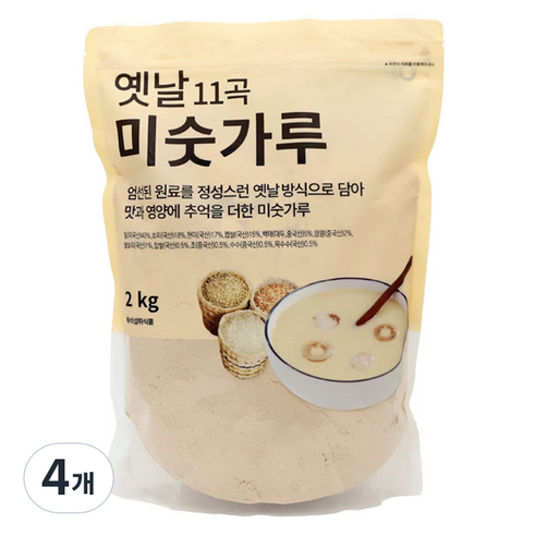 플라이밀 브라운 미숫가루 라떼 쉐이크, 315g, 2개 Best Top5 9 태광선식 옛날 11곡 미숫가루, 2kg, 4개
