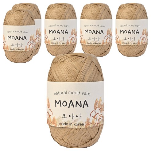 니뜨 모아나 뜨개실 40g, 116 카라멜, 6개