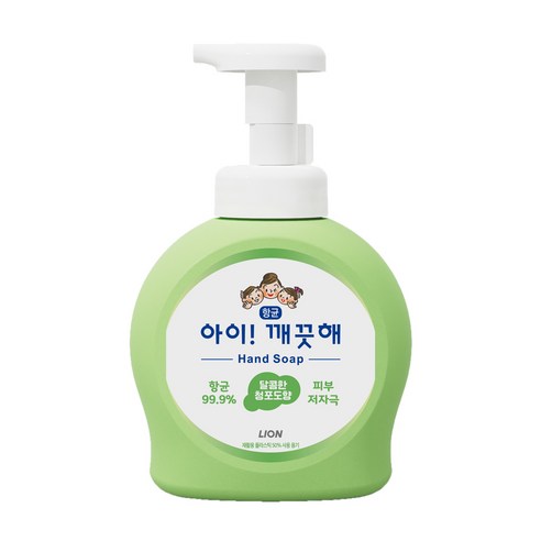 아이깨끗해 향균 거품 핸드솝 청포도, 500ml, 4개