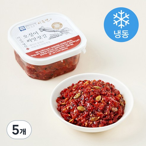 이금선명인 오징어 씨앗젓갈 (냉동), 180g, 5개