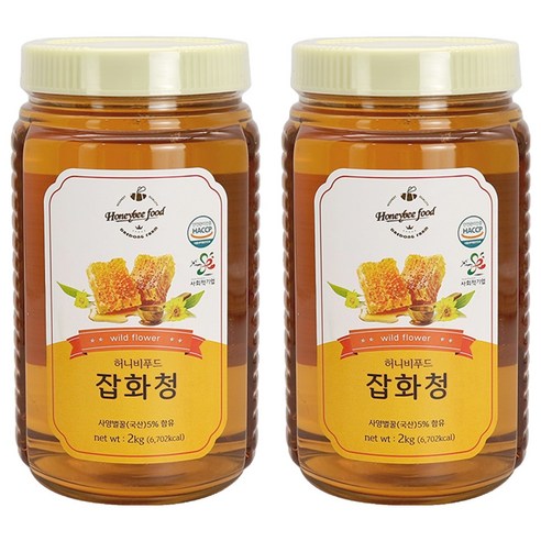 허니비푸드 잡화청, 2kg, 2개