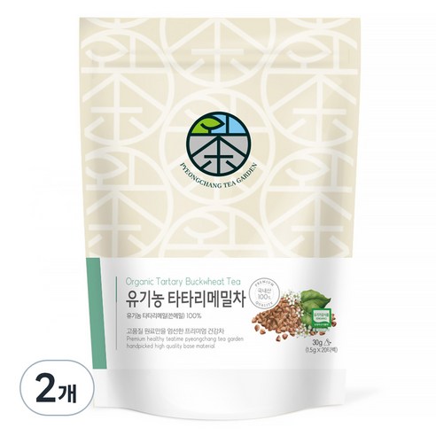 평창다원 유기농 타타리 삼각티백 메밀차, 1.5g, 20개입, 2개