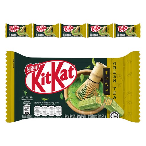 KitKat 녹차 초콜릿, 35g, 6개