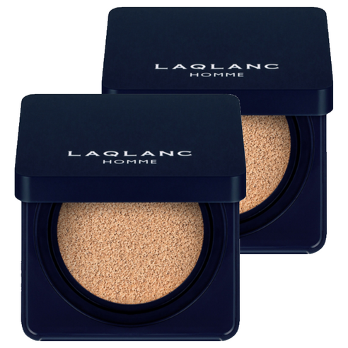 라끌랑 슈퍼 쉴드 옴므 쿠션 14g SPF50+ PA+++, 3호 어두운 피부용, 2개