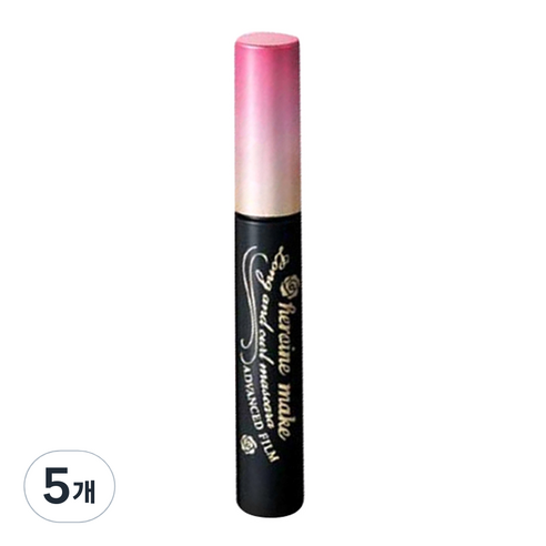 키스미 히로인 메이크 롱앤컬 어드밴스드 필름 마스카라 6g, 01딥블랙, 5개