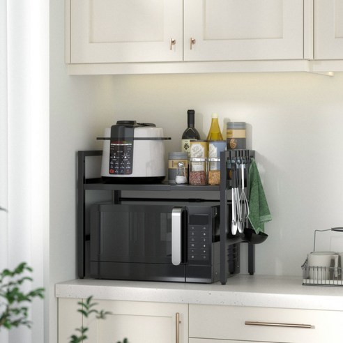 코멧 전자레인지 선반으로 좁은 주방을 넓고 쾌적하게!