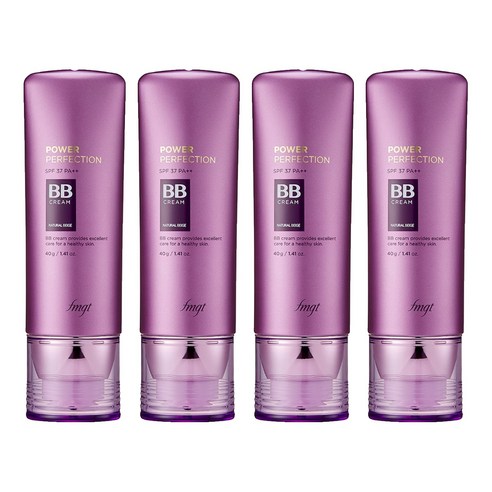 fmgt 파워 퍼펙션 비비크림 SPF37 PA++, V203 내추럴 베이지, 40g, 4개