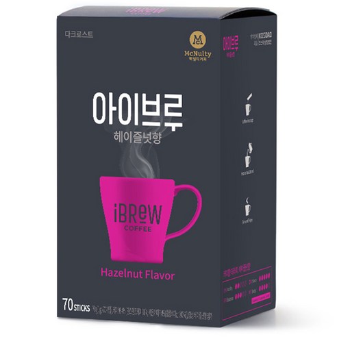 아이브루 헤이즐넛향 원두커피믹스, 1g, 70개입, 1개