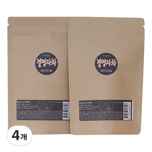 아이앤티 결명자차 삼각티백, 1.2g, 20개입, 4개