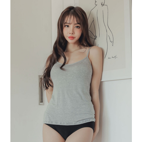 땀 걱정 없이 편안하게, 글램공감 모달 스포츠 나시로 운동에만 집중하세요!