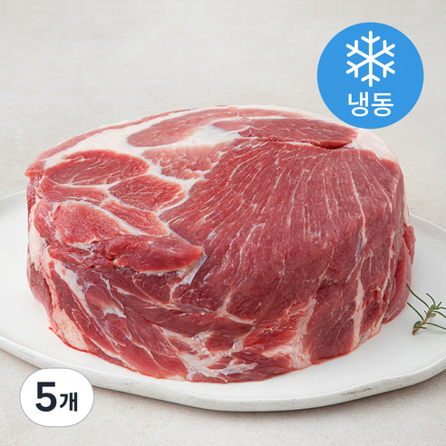 굿미트찹 미국산 돈목전지 왕목살 덩어리 원육 (냉동), 2kg, 5개