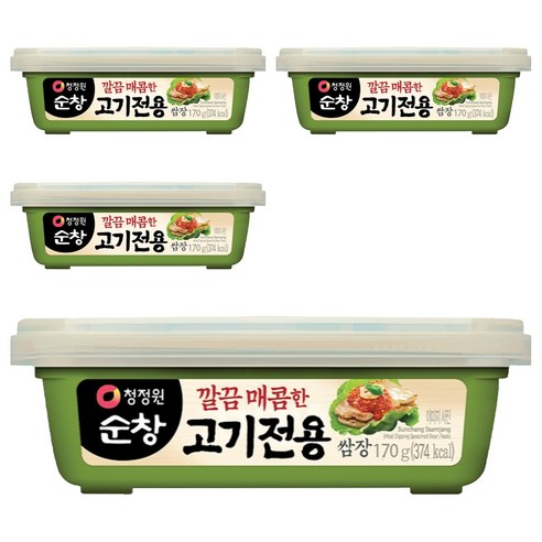청정원순창 깔끔 매콤한 고기전용 쌈장, 170g, 4개