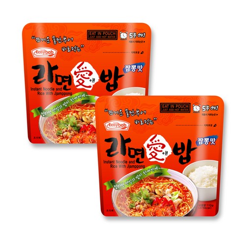 이지밥 라면애밥 짬뽕맛, 110g, 16개