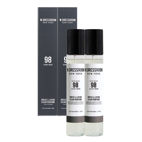 더블유드레스룸 드레스퍼퓸 150ml, No.98 SECRET MUSK, 2개