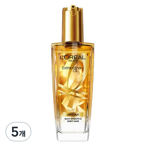 로레알파리 엑스트라오디네리 헤어오일 에어리 실크, 5개, 100ml