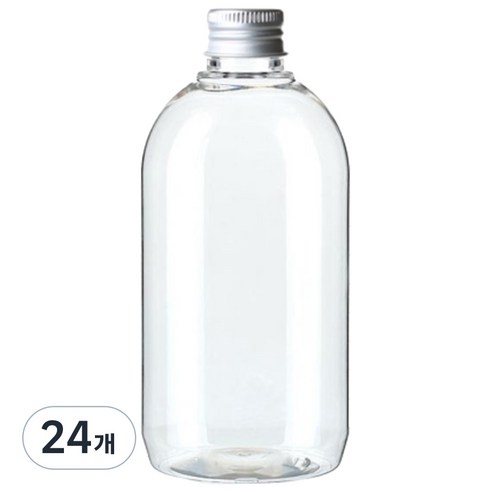 병도매닷컴 ARB330 투명 음료용기 알루미늄 실버캡, 330ml, 24개