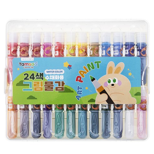 탐사 수채화 물감 6ml x 24종 세트, 24색