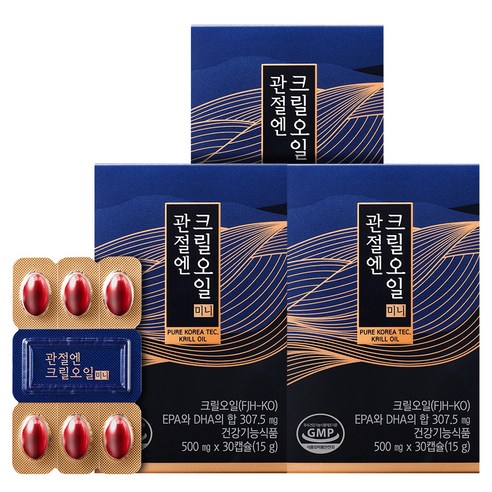 프롬바이오 관절엔 크릴오일 미니 15g, 30정, 3개