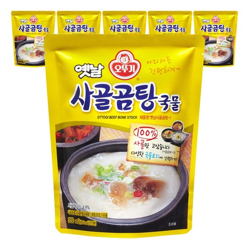 오뚜기옛날 사골곰탕 국물, 350g, 6개