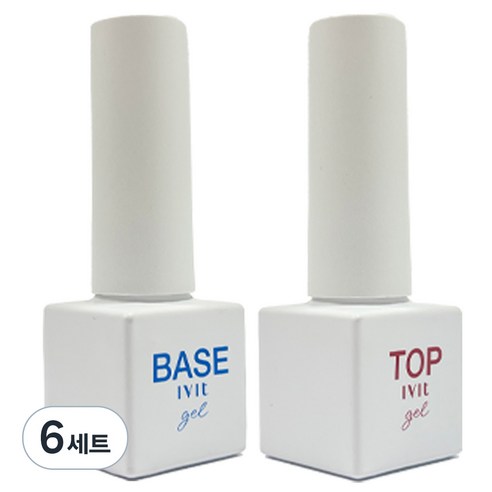 아이빛 케라틴 베이스 젤네일 5ml + NON 탑젤 5ml, 베이스젤 + 탑젤, 6세트