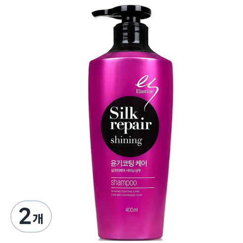 엘라스틴 실크리페어 샤이닝골드 샴푸, 400ml, 2개