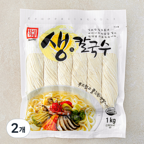 한성기업 생칼국수, 1kg, 2개