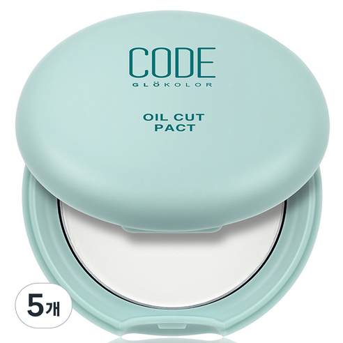 코드글로컬러 오일컷 팩트 8g, 화이트, 5개