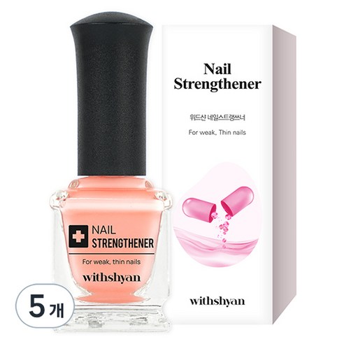 위드샨 네일 스트랭쓰너 손톱강화제, 15ml, 5개