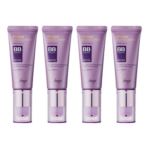 더페이스샵 파워 퍼펙션 비비크림 SPF37 PA++, 내추럴 베이지, 20g, 4개