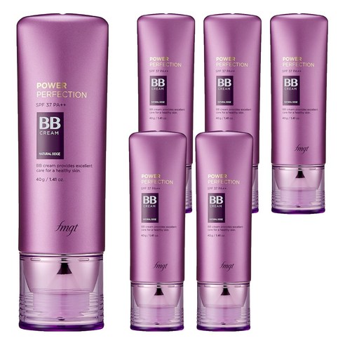 더페이스샵 fmgt 파워 퍼펙션 비비크림 SPF37 PA++, V103퓨어베이지, 40g, 6개
