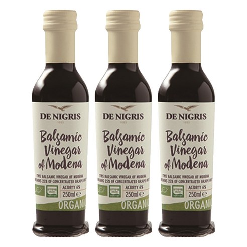 [데니그리스] De Nigris 유기농 와인식초, 3개, 250ml