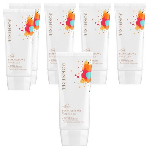 본트리 베리 에센스 선블럭 SPF50+ PA++++, 50ml, 6개