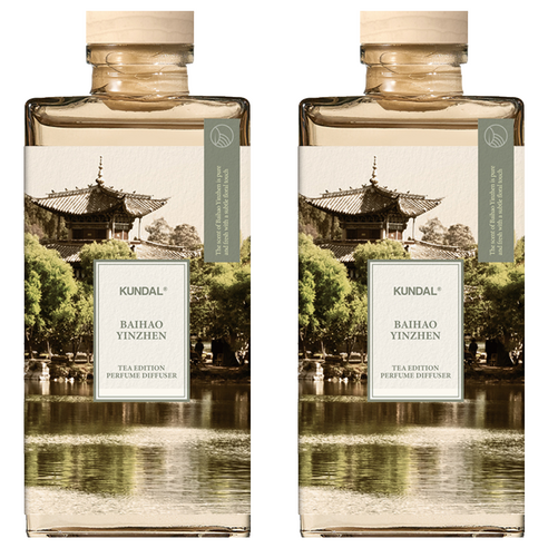 쿤달 센트오브티 퍼퓸 디퓨저, 백호은침, 140ml, 2개