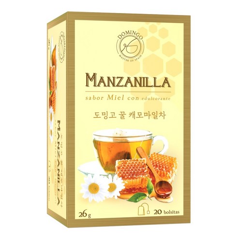 도밍고 꿀캐모마일차 20티백, 26g, 1개