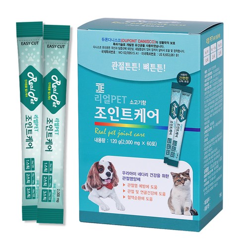 리얼펫 조인트케어 강아지 고양이 영양제 120g, 소고기향, 1개, 관절건강