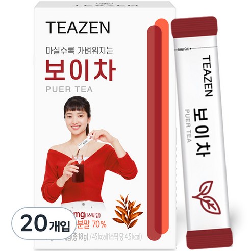 티젠 보이차 워터믹스, 18g, 10개입, 2개