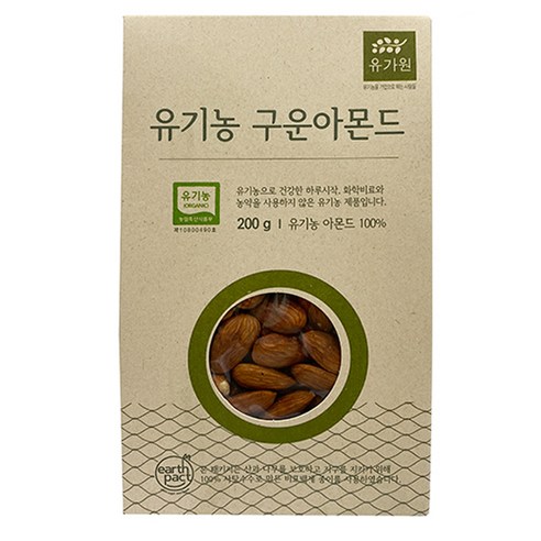 유가원 유기농 구운아몬드, 200g, 1개