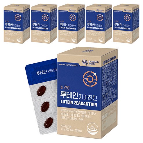 대상웰라이프 루테인지아잔틴 15g, 30정, 6개