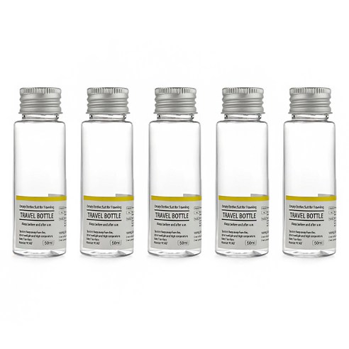 할로뷰티 알루미늄캡 투명 공병 50ml, 5개