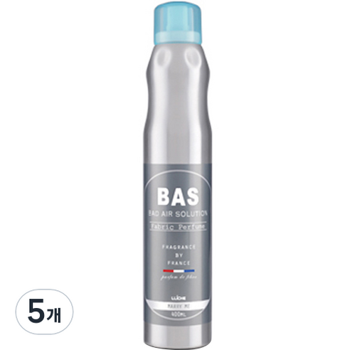 BAS 섬유 탈취제 메리미향 본품, 400ml, 5개