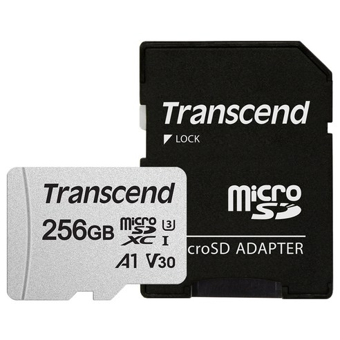 트랜센드 마이크로 SD카드 300S-A, 256GB