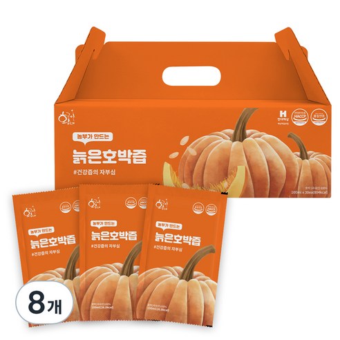황금이네 국내산 늙은 호박즙, 3L, 8개