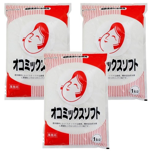 오타후쿠 오코믹스 소프트 파우더, 1kg, 3개