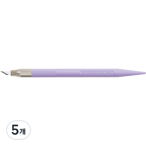 커터몰코리아 NT커터 파스텔 아트 나이프 공예용칼 D-401P, 보라, 5개