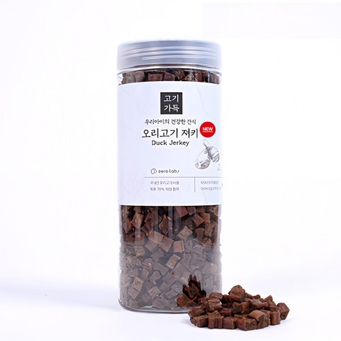 제로랩스 강아지 고기가득 져키 간식, 오리고기, 1kg, 1개