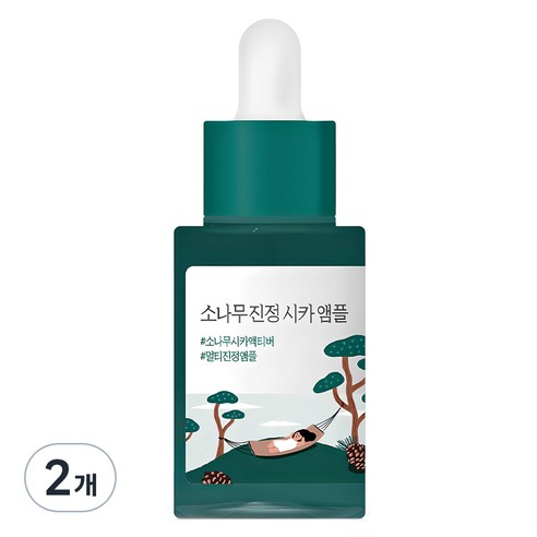 라운드랩 소나무 진정 시카 앰플, 30ml, 2개